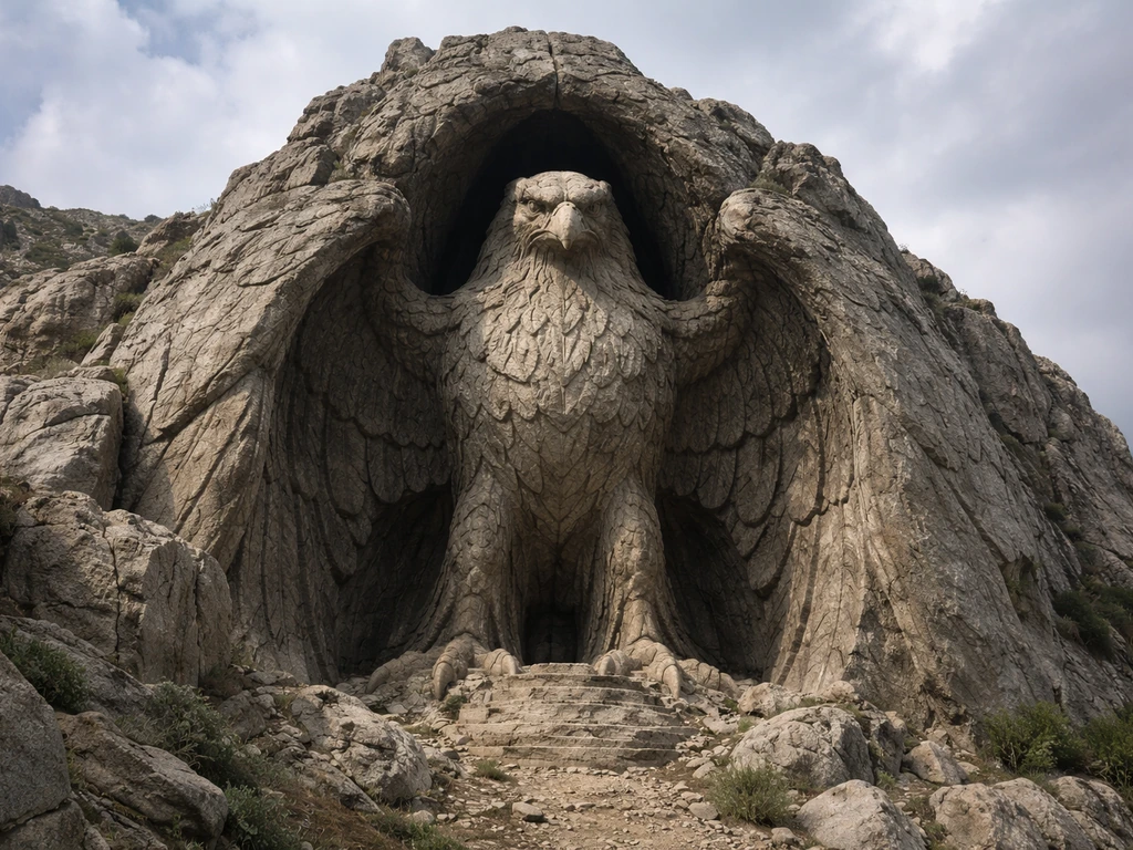 Colossal Bird Shrine Where Rock Encases: What It Refers To