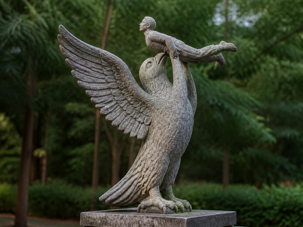 Bird Carrying Man Statue Meaning: Symbolism by Species